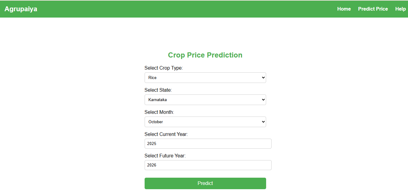 Crop Price Prediction System